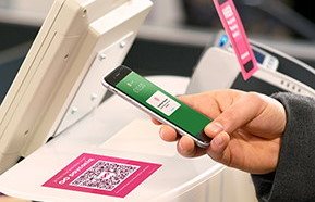 Sticker QR linked to your cash register.